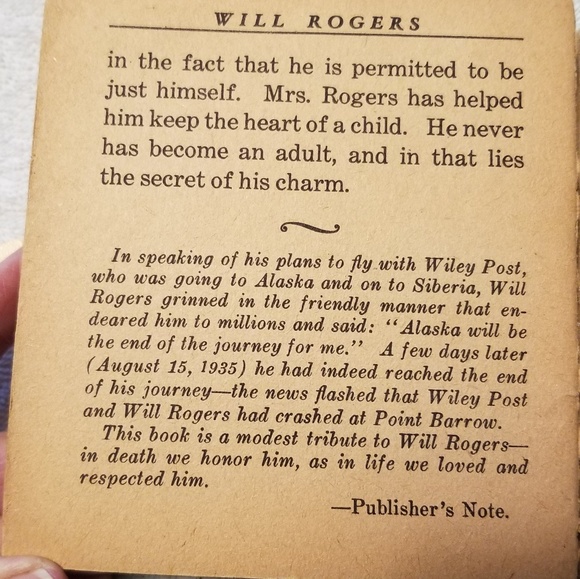 Wiil Rogers's by Jerome Beatty 1935 - Picture 6 of 6